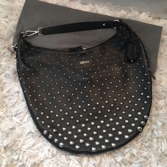 Alexander Mcqeen Padlock w/silver ombré studding! - Picture 3 of 8